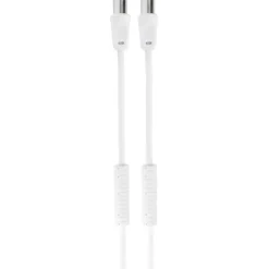 Audio & Video Accessoires > Q-link coax kabel 3CV2 HF stekker recht 2 meter wit