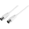Audio & Video Accessoires > Q-link coax kabel 3CV2 HF stekker recht 5 meter wit