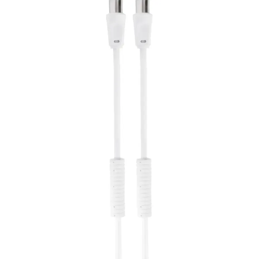 Audio & Video Accessoires > Q-link coax kabel 3CV2 HF stekker recht 5 meter wit
