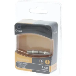 Audio & Video Accessoires > Q-link coax kabel F-koppelstuk 2 stuks