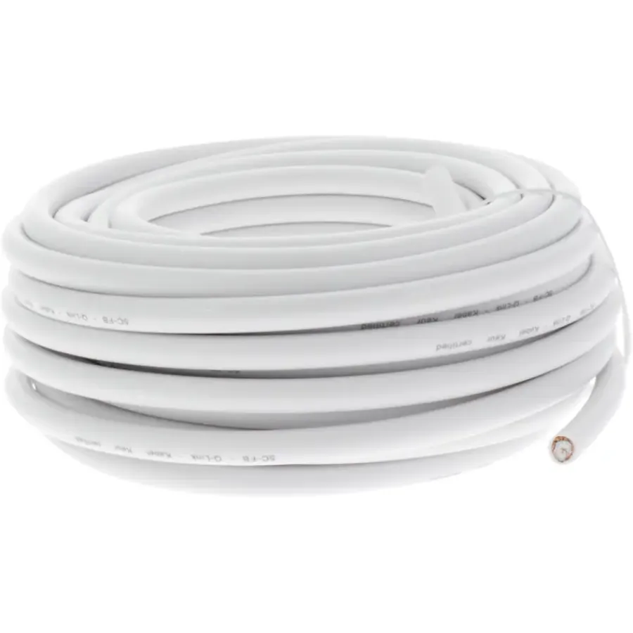Audio & Video Accessoires > Q-link coax kabel 10 meter wit kabelkeur