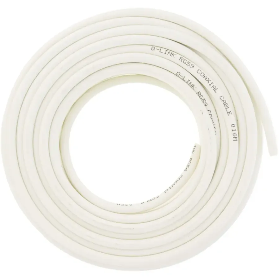Audio & Video Accessoires > Q-link coax kabel RG59 25 meter wit