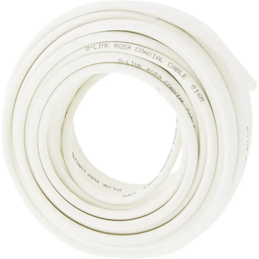 Audio & Video Accessoires > Q-link coax kabel RG59 25 meter wit