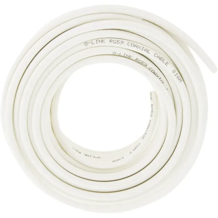 Audio & Video Accessoires > Q-link coax kabel RG59 25 meter wit