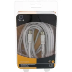 Audio & Video Accessoires > Q-link coax kabel RG59 met F-connector 5 meter wit