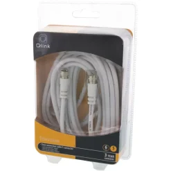 Audio & Video Accessoires > Q-link coax kabel RG59 met F-connector 5 meter wit