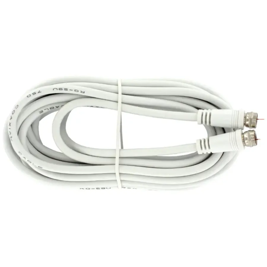 Audio & Video Accessoires > Q-link coax kabel RG59 met F-connector 5 meter wit