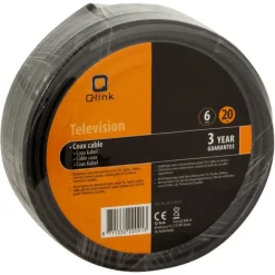 Audio & Video Accessoires > Q-link coax kabel satelliet 20 meter zwart
