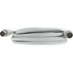 Audio & Video Accessoires > Q-link coax kabel stekker recht 5 meter wit kabelkeur