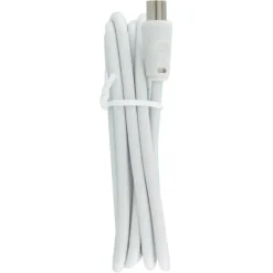 Audio & Video Accessoires > Q-link coax kabel stekker recht 3 meter wit kabelkeur