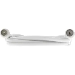 Audio & Video Accessoires > Q-link coax kabel stekker recht 1.5 meter wit kabelkeur