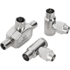 Audio & Video Accessoires > Q-link coax splitter tv 2 male/female haaks