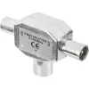 Audio & Video Accessoires > Q-link coax splitter tv metaal 1 female/2 male
