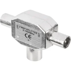 Audio & Video Accessoires > Q-link coax splitter tv metaal 1 female/2 male