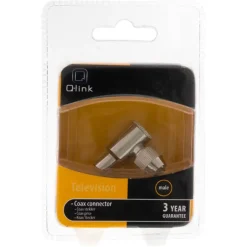 Audio & Video Accessoires > Q-link coax stekker haaks male