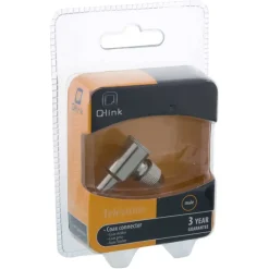 Audio & Video Accessoires > Q-link coax stekker haaks male