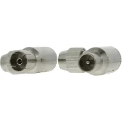Audio & Video Accessoires > Q-link coax stekker metaal haaks male/female