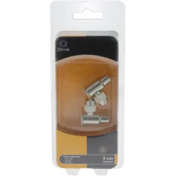 Audio & Video Accessoires > Q-link coax stekker metaal haaks male/female