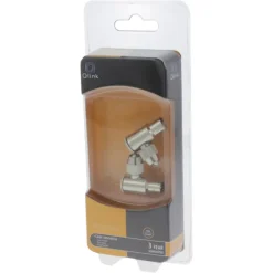 Audio & Video Accessoires > Q-link coax stekker metaal haaks male/female
