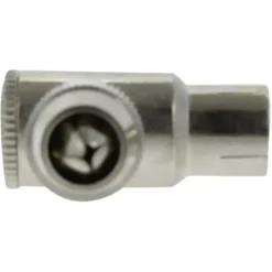 Audio & Video Accessoires > Q-link coax stekker metaal haaks male/female