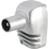 Audio & Video Accessoires > Q-link coax stekker metaal haaks male kabelkeur