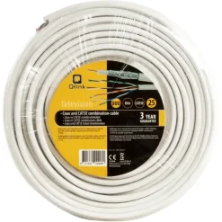 Audio & Video Accessoires > Q-link coax/utp kabel RG6 25 meter wit