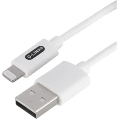 Computeraccessoires > Q-link datakabel Iphone USB-A kabel 1 meter wit