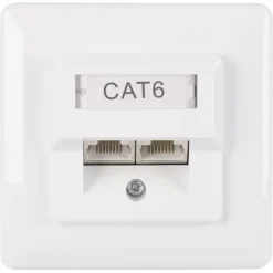 Inbouw Schakelmateriaal|Stopcontacten & Overige Contactdozen > Q-link FTP CAT6 inbouw contactdoos KPN keur