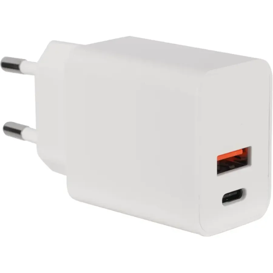 Batterijladers|Computeraccessoires > Q-link oplader 2 poorten PD20W/QC18W wit