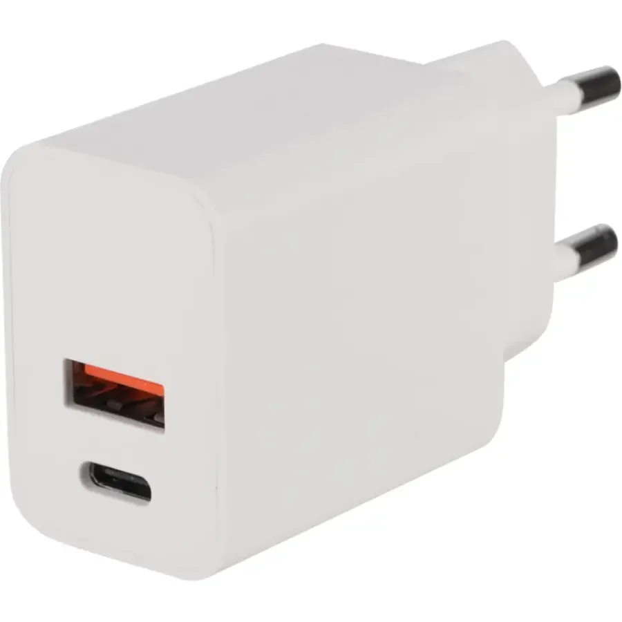 Batterijladers|Computeraccessoires > Q-link oplader 2 poorten PD20W/QC18W wit