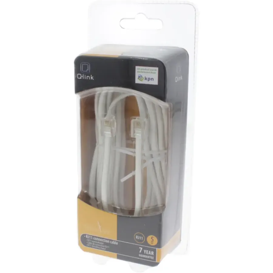 Computeraccessoires > Q-link RJ11 5 meter KPN keur