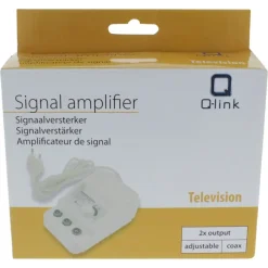 Audio & Video Accessoires > Q-link signaalversterker 2 uit regelbaar wit