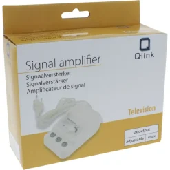 Audio & Video Accessoires > Q-link signaalversterker 2 uit regelbaar wit