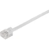 Telefoonaccessoires > Q-link telefoon aansluitsnoer modulair 2RJ11 plug 5 meter wit