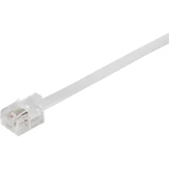 Telefoonaccessoires > Q-link telefoon aansluitsnoer modulair 2RJ11 plug 5 meter wit