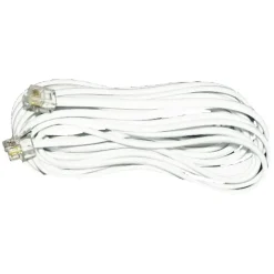 Telefoonaccessoires > Q-link telefoon aansluitsnoer modulair 2RJ11 plug 5 meter wit