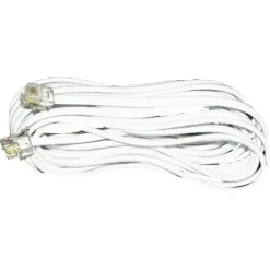 Telefoonaccessoires > Q-link telefoon aansluitsnoer modulair 2RJ11 plug 5 meter wit