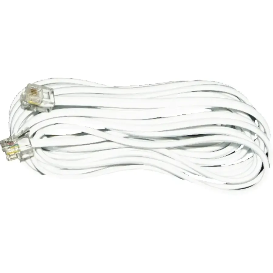 Telefoonaccessoires > Q-link telefoon aansluitsnoer modulair 2RJ11 plug 5 meter wit