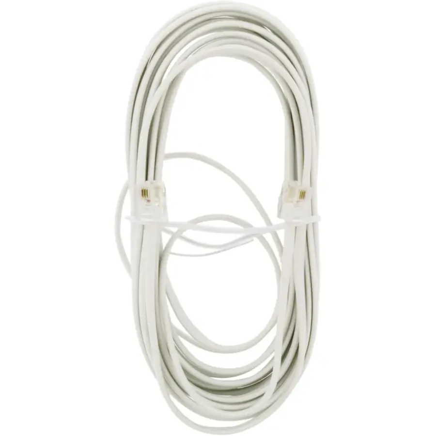 Telefoonaccessoires > Q-link telefoon aansluitsnoer modulair 2RJ11 plug 5 meter wit