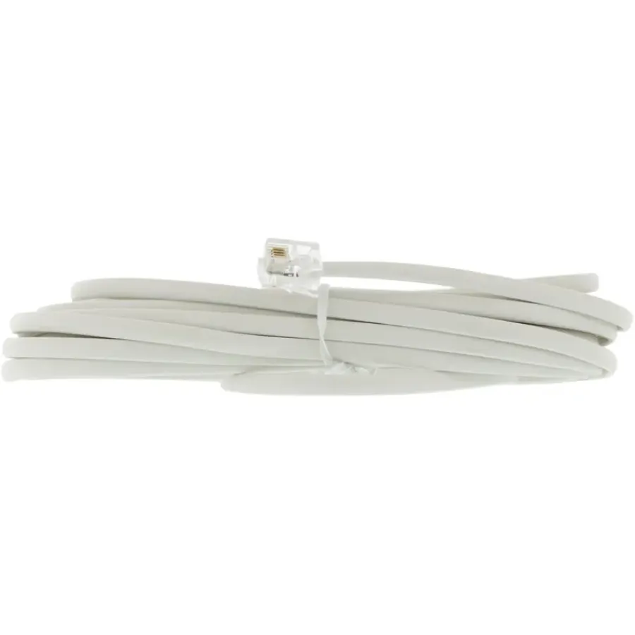 Telefoonaccessoires > Q-link telefoon aansluitsnoer modulair 2RJ11 plug 5 meter wit