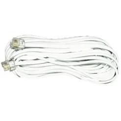 Telefoonaccessoires > Q-link telefoon aansluitsnoer modulair 2RJ11 plug 5 meter wit