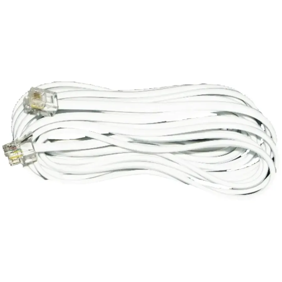 Telefoonaccessoires > Q-link telefoon aansluitsnoer modulair 2RJ11 plug 5 meter wit