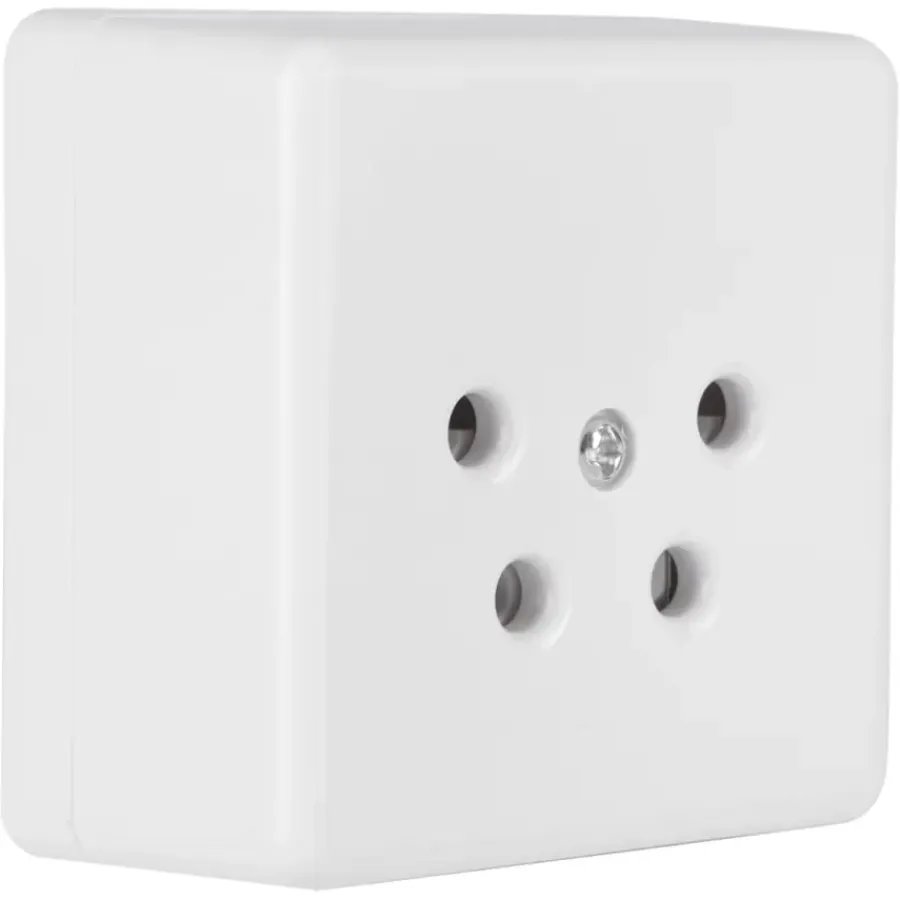 Opbouw Schakelmateriaal|Stopcontacten & Overige Contactdozen > Q-link telefoon contactdoos opbouw modulair 4 polig wit