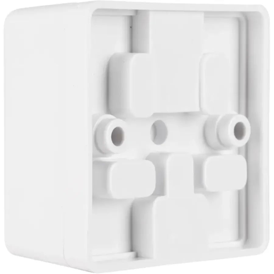 Opbouw Schakelmateriaal|Stopcontacten & Overige Contactdozen > Q-link telefoon contactdoos opbouw modulair 4 polig wit