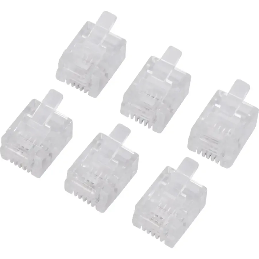 Audio & Video Accessoires > Q-link telefoon plug modulair 4-polig 6 stuks