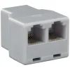 Audio & Video Accessoires > Q-link telefoon split module RJ11 4 polig 1 female/2female wit