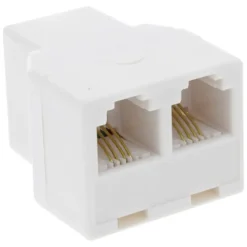 Audio & Video Accessoires > Q-link telefoon split module RJ11 4 polig 1 female/2female wit