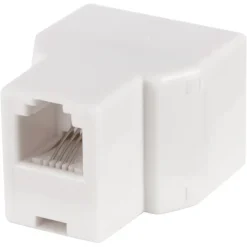 Audio & Video Accessoires > Q-link telefoon split module RJ11 4 polig 1 female/2female wit