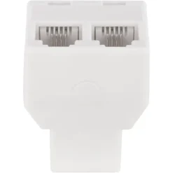 Audio & Video Accessoires > Q-link telefoon split module RJ11 4 polig 1 female/2female wit