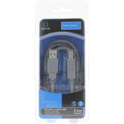 Computeraccessoires > Q-link USB kabel 2.0 printer/scanner 2 meter grijs